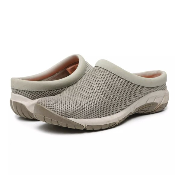 Merrell Encore Breeze 3 Clog Shoes Slip On J598436 Taupe Casual Summer Outdoors - Picture 1 of 10